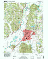Martinsville Indiana Historical topographic map, 1:24000 scale, 7.5 X 7.5 Minute, Year 1998