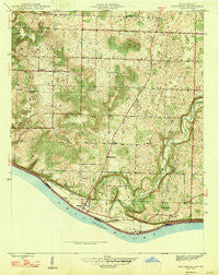 Mauckport Indiana Historical topographic map, 1:24000 scale, 7.5 X 7.5 Minute, Year 1947