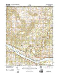 Mauckport Indiana Historical topographic map, 1:24000 scale, 7.5 X 7.5 Minute, Year 2013