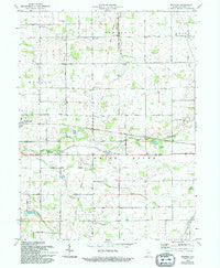 Maxville Indiana Historical topographic map, 1:24000 scale, 7.5 X 7.5 Minute, Year 1969