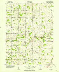 Maxville Indiana Historical topographic map, 1:24000 scale, 7.5 X 7.5 Minute, Year 1952