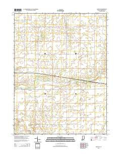 Maxville Indiana Historical topographic map, 1:24000 scale, 7.5 X 7.5 Minute, Year 2014