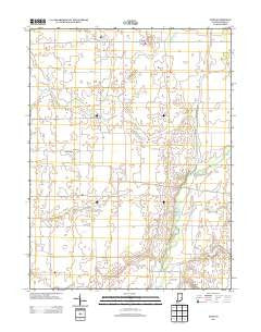 Mays Indiana Historical topographic map, 1:24000 scale, 7.5 X 7.5 Minute, Year 2013