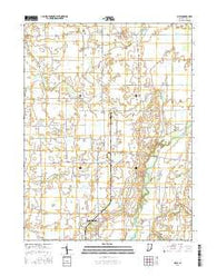 Mays Indiana Current topographic map, 1:24000 scale, 7.5 X 7.5 Minute, Year 2016