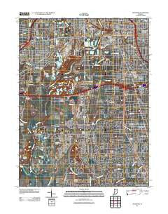 Maywood Indiana Historical topographic map, 1:24000 scale, 7.5 X 7.5 Minute, Year 2011