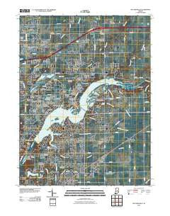 McCordsville Indiana Historical topographic map, 1:24000 scale, 7.5 X 7.5 Minute, Year 2010
