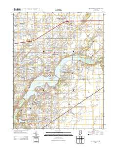 McCordsville Indiana Historical topographic map, 1:24000 scale, 7.5 X 7.5 Minute, Year 2013