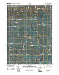 McCoysburg Indiana Historical topographic map, 1:24000 scale, 7.5 X 7.5 Minute, Year 2010