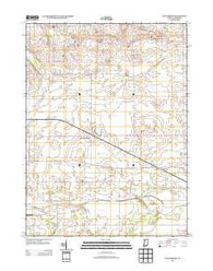 McCoysburg Indiana Historical topographic map, 1:24000 scale, 7.5 X 7.5 Minute, Year 2013