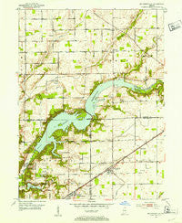 Mc Cordsville Indiana Historical topographic map, 1:24000 scale, 7.5 X 7.5 Minute, Year 1952