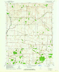 Mc Coysburg Indiana Historical topographic map, 1:24000 scale, 7.5 X 7.5 Minute, Year 1962