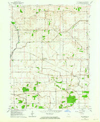 Mc Coysburg Indiana Historical topographic map, 1:24000 scale, 7.5 X 7.5 Minute, Year 1962