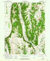 Mecca Indiana Historical topographic map, 1:24000 scale, 7.5 X 7.5 Minute, Year 1963