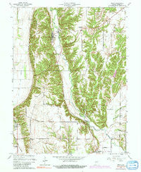 Mecca Indiana Historical topographic map, 1:24000 scale, 7.5 X 7.5 Minute, Year 1963