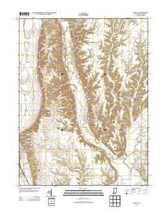 Mecca Indiana Historical topographic map, 1:24000 scale, 7.5 X 7.5 Minute, Year 2013