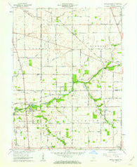 Mechanicsburg Indiana Historical topographic map, 1:24000 scale, 7.5 X 7.5 Minute, Year 1961