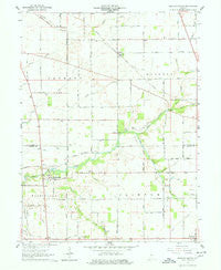 Mechanicsburg Indiana Historical topographic map, 1:24000 scale, 7.5 X 7.5 Minute, Year 1961