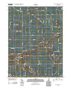 Mechanicsburg Indiana Historical topographic map, 1:24000 scale, 7.5 X 7.5 Minute, Year 2010