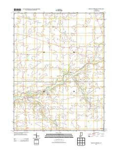 Mechanicsburg Indiana Historical topographic map, 1:24000 scale, 7.5 X 7.5 Minute, Year 2013