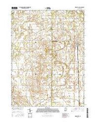 Medaryville Indiana Current topographic map, 1:24000 scale, 7.5 X 7.5 Minute, Year 2016