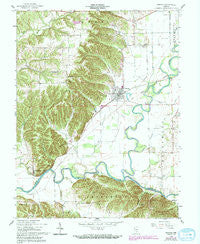 Medora Indiana Historical topographic map, 1:24000 scale, 7.5 X 7.5 Minute, Year 1959