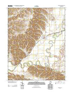 Medora Indiana Historical topographic map, 1:24000 scale, 7.5 X 7.5 Minute, Year 2013