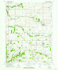 Mellott Indiana Historical topographic map, 1:24000 scale, 7.5 X 7.5 Minute, Year 1962