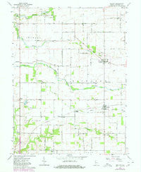 Mellott Indiana Historical topographic map, 1:24000 scale, 7.5 X 7.5 Minute, Year 1962