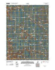 Mellott Indiana Historical topographic map, 1:24000 scale, 7.5 X 7.5 Minute, Year 2010