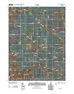 Mellott Indiana Historical topographic map, 1:24000 scale, 7.5 X 7.5 Minute, Year 2010