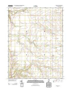 Mellott Indiana Historical topographic map, 1:24000 scale, 7.5 X 7.5 Minute, Year 2013