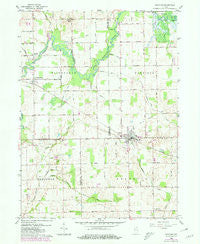 Mentone Indiana Historical topographic map, 1:24000 scale, 7.5 X 7.5 Minute, Year 1959
