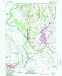 Merom Indiana Historical topographic map, 1:24000 scale, 7.5 X 7.5 Minute, Year 1966