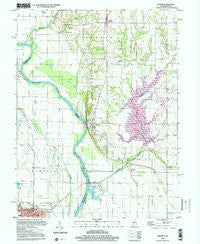 Merom Indiana Historical topographic map, 1:24000 scale, 7.5 X 7.5 Minute, Year 1998
