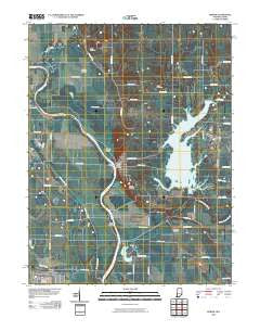 Merom Indiana Historical topographic map, 1:24000 scale, 7.5 X 7.5 Minute, Year 2010