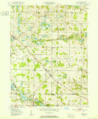 Merriam Indiana Historical topographic map, 1:24000 scale, 7.5 X 7.5 Minute, Year 1951