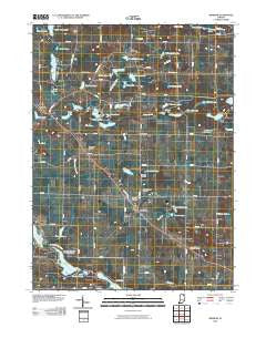 Merriam Indiana Historical topographic map, 1:24000 scale, 7.5 X 7.5 Minute, Year 2010