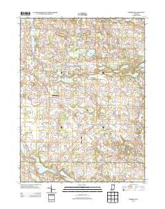 Merriam Indiana Historical topographic map, 1:24000 scale, 7.5 X 7.5 Minute, Year 2013