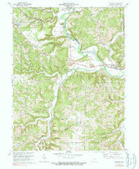 Metamora Indiana Historical topographic map, 1:24000 scale, 7.5 X 7.5 Minute, Year 1972