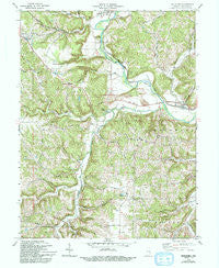 Metamora Indiana Historical topographic map, 1:24000 scale, 7.5 X 7.5 Minute, Year 1972