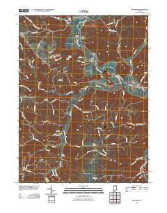 Metamora Indiana Historical topographic map, 1:24000 scale, 7.5 X 7.5 Minute, Year 2010