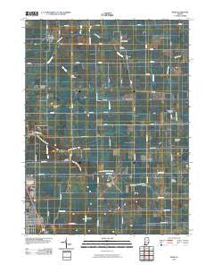 Miami Indiana Historical topographic map, 1:24000 scale, 7.5 X 7.5 Minute, Year 2010