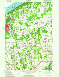 Michigan City East Indiana Historical topographic map, 1:24000 scale, 7.5 X 7.5 Minute, Year 1958
