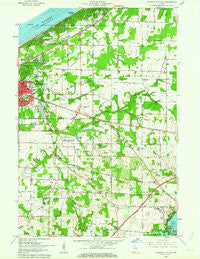 Michigan City East Indiana Historical topographic map, 1:24000 scale, 7.5 X 7.5 Minute, Year 1958