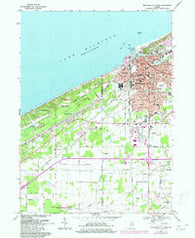 Michigan City West Indiana Historical topographic map, 1:24000 scale, 7.5 X 7.5 Minute, Year 1969