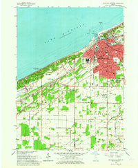 Michigan City West Indiana Historical topographic map, 1:24000 scale, 7.5 X 7.5 Minute, Year 1962
