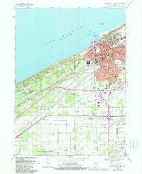 Michigan City West Indiana Historical topographic map, 1:24000 scale, 7.5 X 7.5 Minute, Year 1969