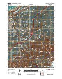 Michigan City East Indiana Historical topographic map, 1:24000 scale, 7.5 X 7.5 Minute, Year 2010