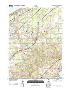 Michigan City East Indiana Historical topographic map, 1:24000 scale, 7.5 X 7.5 Minute, Year 2013