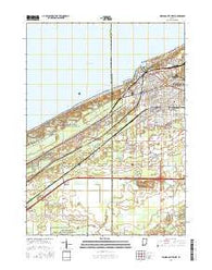 Michigan City West Indiana Current topographic map, 1:24000 scale, 7.5 X 7.5 Minute, Year 2016